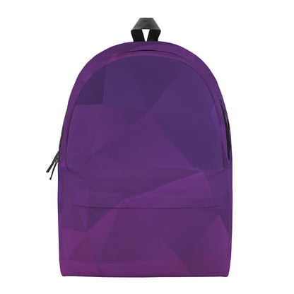 Violet Polygonal Geometric Print Backpack