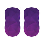 Violet Polygonal Geometric Print Bar Stool Covers