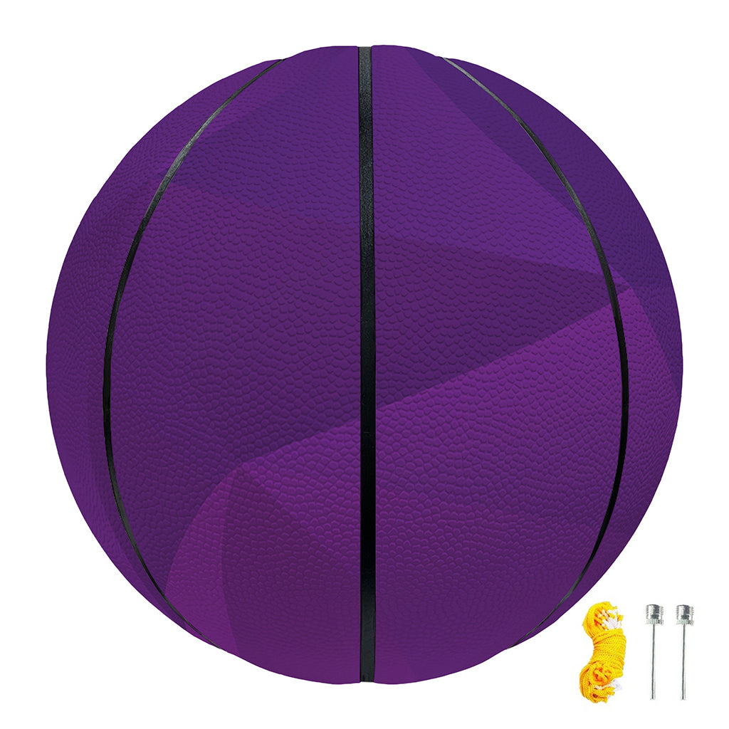 Violet Polygonal Geometric Print Basketball