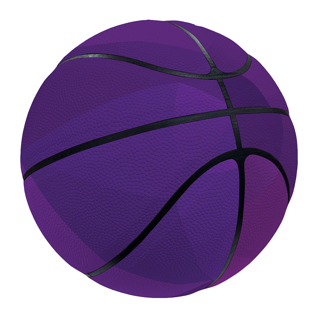 Violet Polygonal Geometric Print Basketball