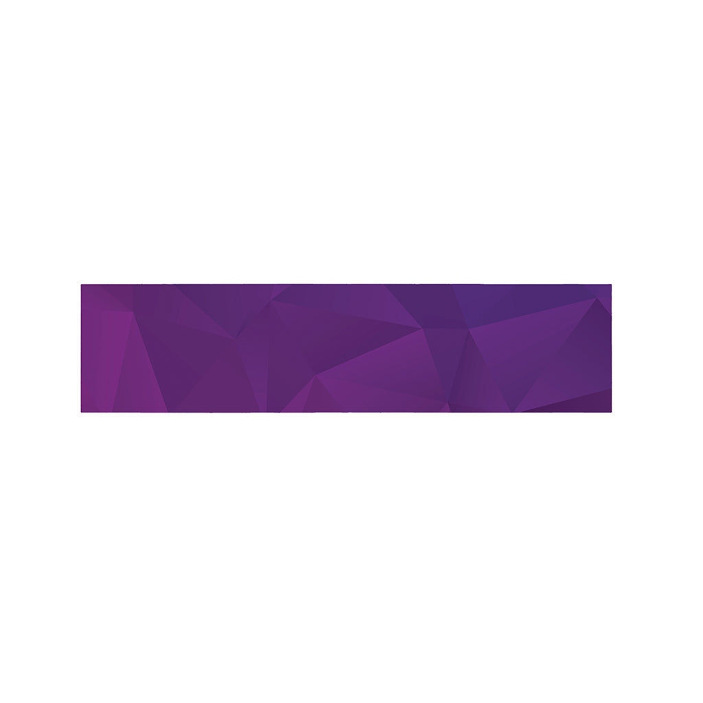 Violet Polygonal Geometric Print Bed Runner