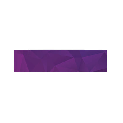 Violet Polygonal Geometric Print Bed Runner