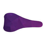 Violet Polygonal Geometric Print Bicycle Seat Cover
