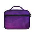 Violet Polygonal Geometric Print Briefcase Bible Bag