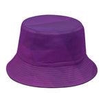 Violet Polygonal Geometric Print Bucket Hat