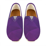 Violet Polygonal Geometric Print Casual Shoes