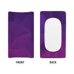 Violet Polygonal Geometric Print Changing Pad Cover