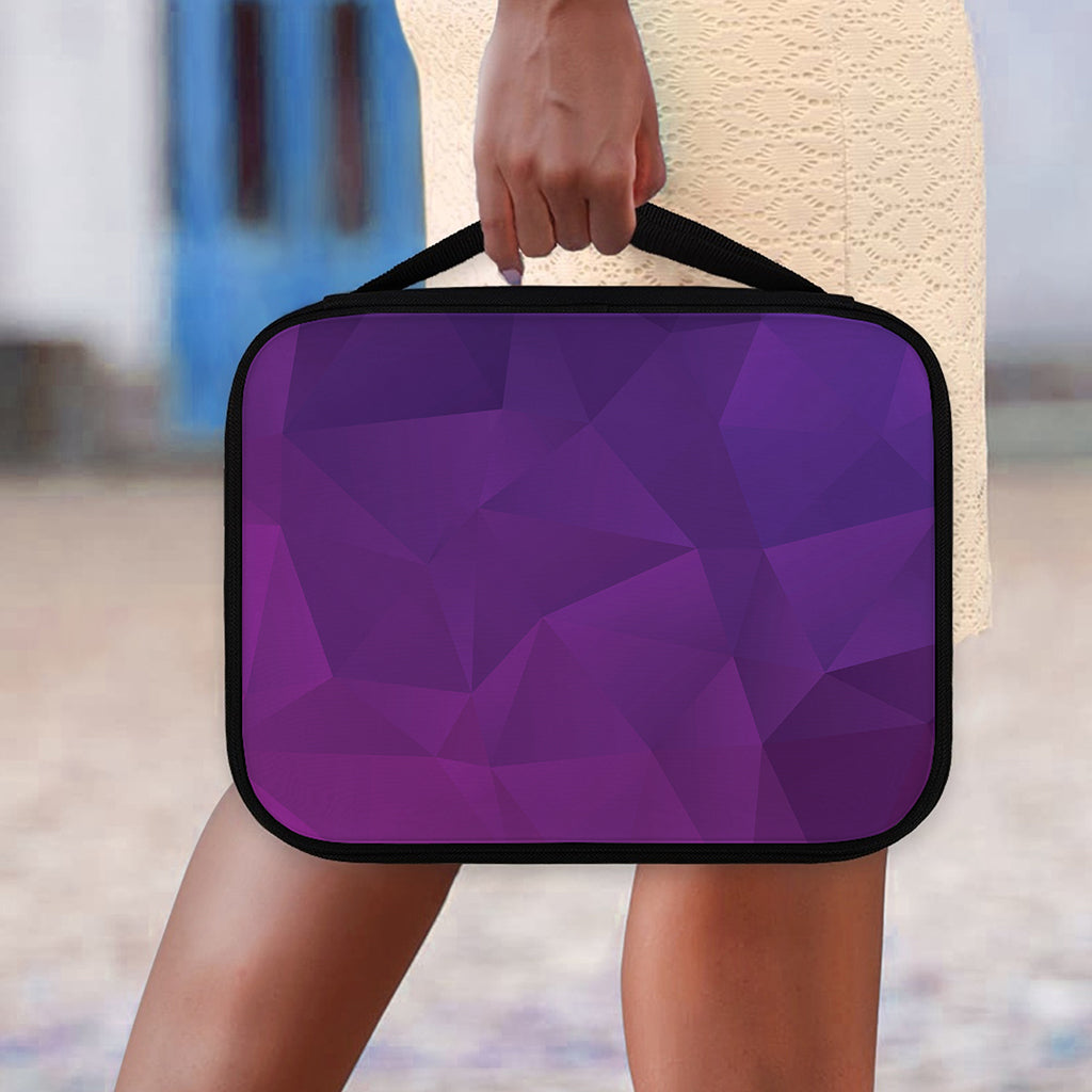 Violet Polygonal Geometric Print Classic Bible Case