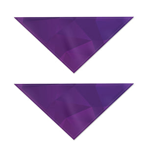 Violet Polygonal Geometric Print Dog Bandana