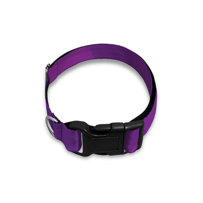 Violet Polygonal Geometric Print Dog Collar
