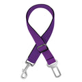 Violet Polygonal Geometric Print Dog Seat Belt