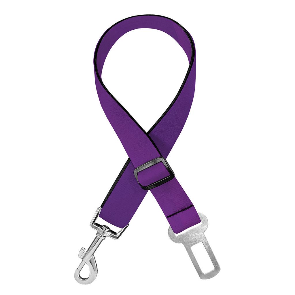 Violet Polygonal Geometric Print Dog Seat Belt