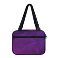 Violet Polygonal Geometric Print Double Strap Bible Bag