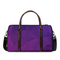 Violet Polygonal Geometric Print Duffel Bag