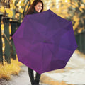 Violet Polygonal Geometric Print Foldable Umbrella
