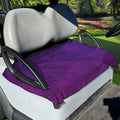 Violet Polygonal Geometric Print Golf Cart Seat Cover