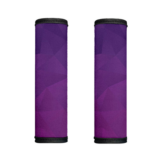 Violet Polygonal Geometric Print Handle Covers