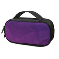 Violet Polygonal Geometric Print Portable Cooler Travel Case