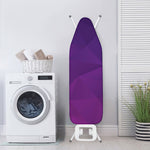 Violet Polygonal Geometric Print Ironing Board Cover