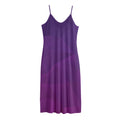 Violet Polygonal Geometric Print Jersey Midi Cami Dress