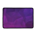 Violet Polygonal Geometric Print Kitchen Mat