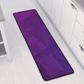 Violet Polygonal Geometric Print Long Kitchen Mat