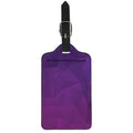 Violet Polygonal Geometric Print Luggage Tag