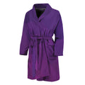 Violet Polygonal Geometric Print Men's Bathrobe