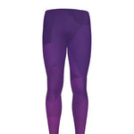 Violet Polygonal Geometric Print Men's leggings