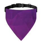 Violet Polygonal Geometric Print Over The Collar Dog Bandana