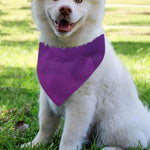Violet Polygonal Geometric Print Over The Collar Dog Bandana