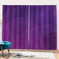 Violet Polygonal Geometric Print Pencil Pleat Curtains