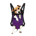 Violet Polygonal Geometric Print Pet Carrier Backpack