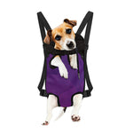 Violet Polygonal Geometric Print Pet Carrier Backpack