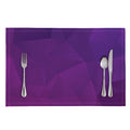 Violet Polygonal Geometric Print Placemat