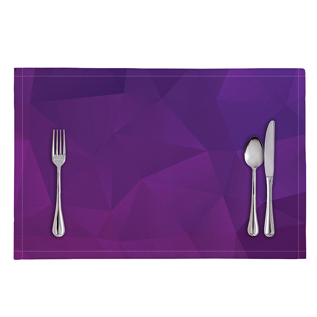Violet Polygonal Geometric Print Placemat
