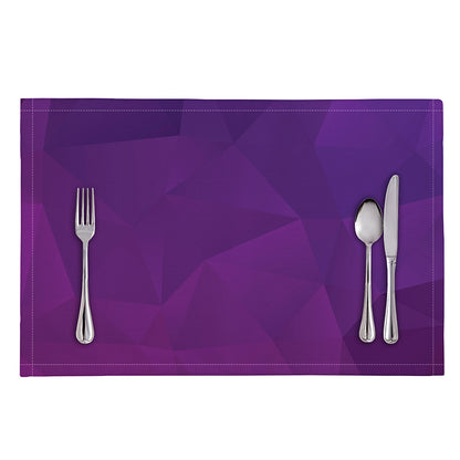 Violet Polygonal Geometric Print Placemat