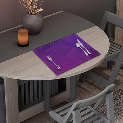 Violet Polygonal Geometric Print Placemat
