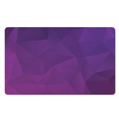 Violet Polygonal Geometric Print Polyester Doormat