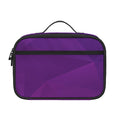 Violet Polygonal Geometric Print Portable Lunch Bag
