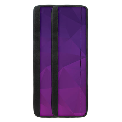 Violet Polygonal Geometric Print Refrigerator Handle Covers