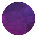 Violet Polygonal Geometric Print Round Blanket