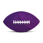 Violet Polygonal Geometric Print Rugby Ball