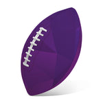 Violet Polygonal Geometric Print Rugby Ball
