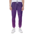 Violet Polygonal Geometric Print Joggers