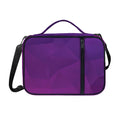 Violet Polygonal Geometric Print Shoulder Strap Bible Bag