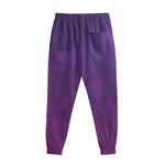 Violet Polygonal Geometric Print Sweatpants