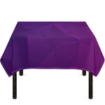 Violet Polygonal Geometric Print Tablecloth
