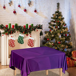 Violet Polygonal Geometric Print Tablecloth