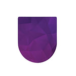 Violet Polygonal Geometric Print Toilet Lid Cover